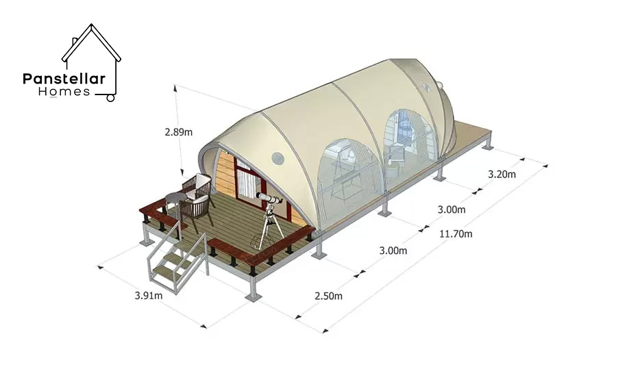 Shell-Shape-Glamping-Tent-for-sale