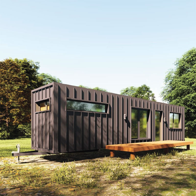 Container tiny house on farm for business opportunity